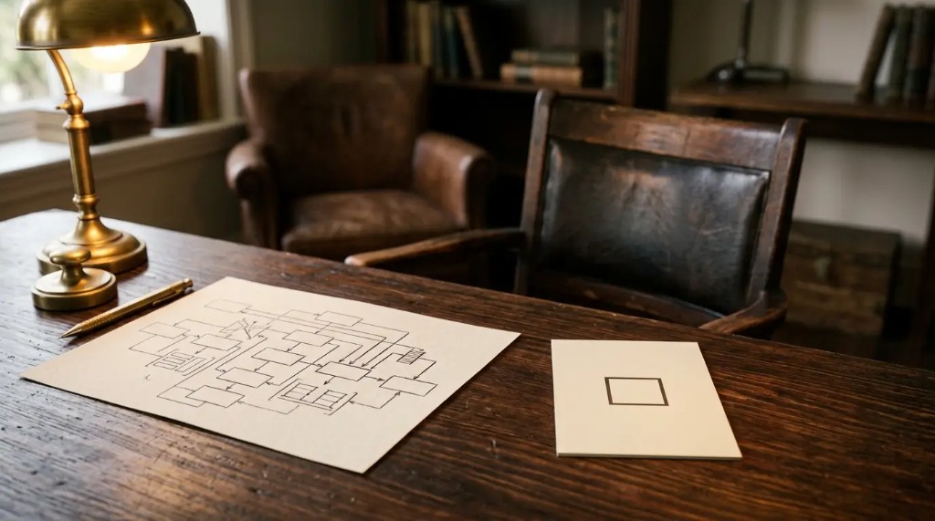 A polished system diagram beside an empty training checklist — adoption is the failure point.